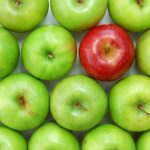 Group of apples with one red: SEOMedical Medical Copywriting Blog
